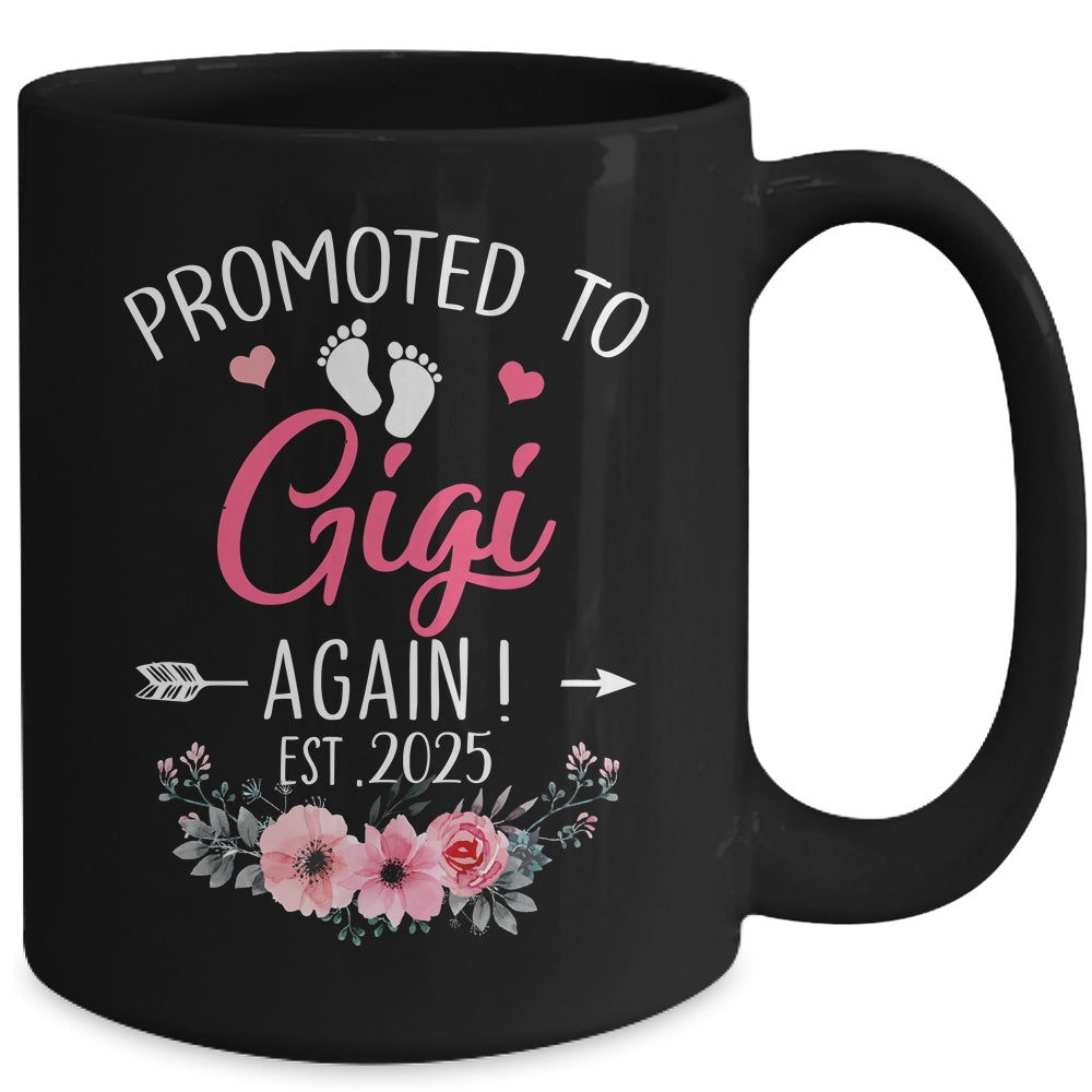 Promoted To Gigi Again Est 2025 Mothers Day Mug | teecentury