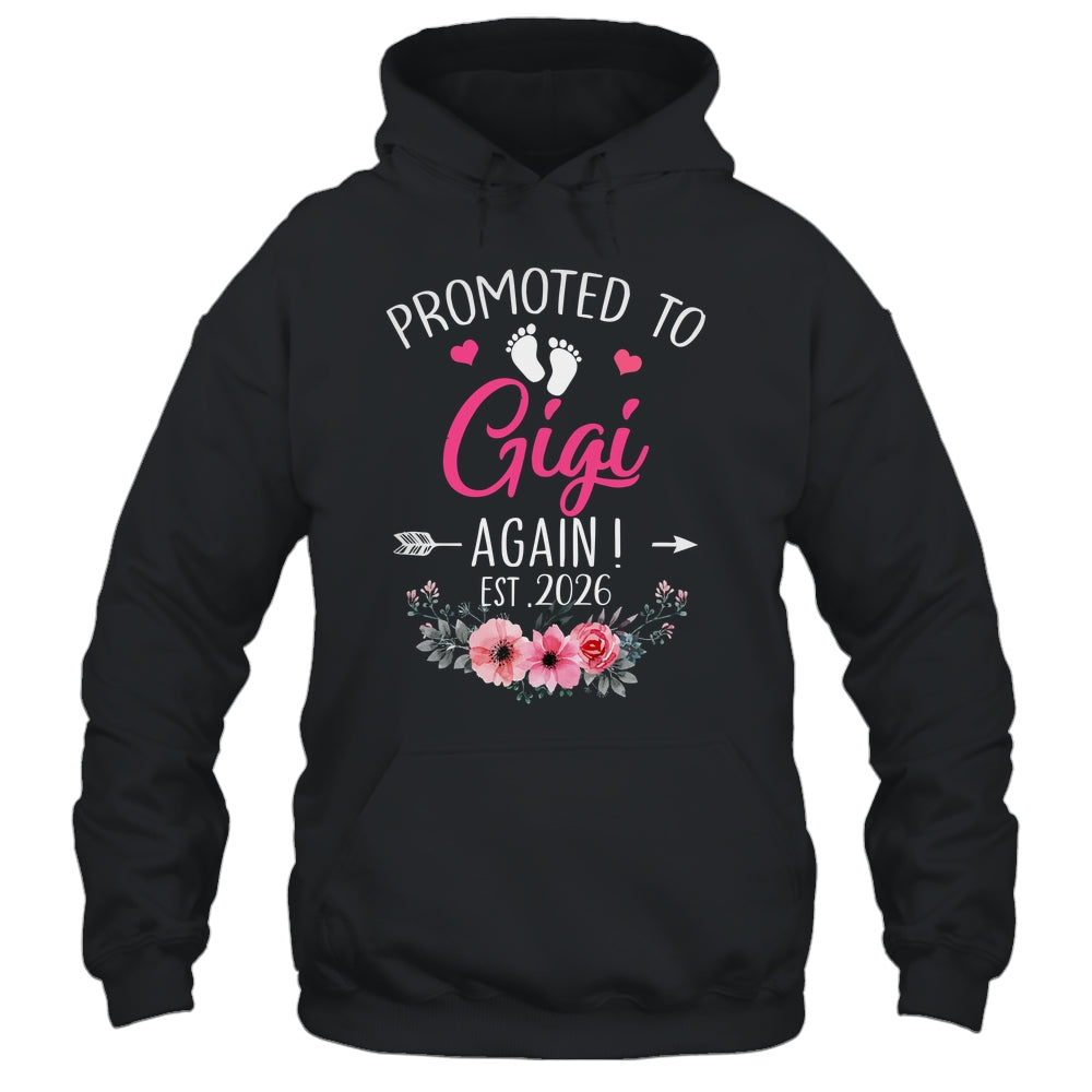 Promoted To Gigi Again Est 2026 Mothers Day Shirt & Tank Top | teecentury