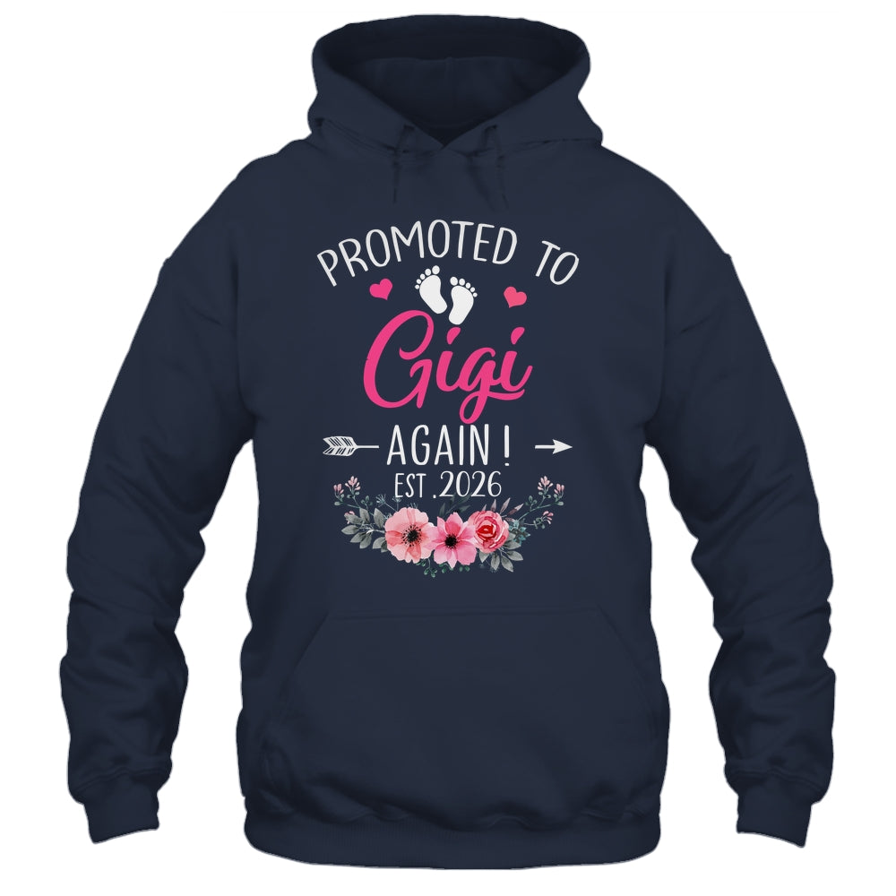 Promoted To Gigi Again Est 2026 Mothers Day Shirt & Tank Top | teecentury