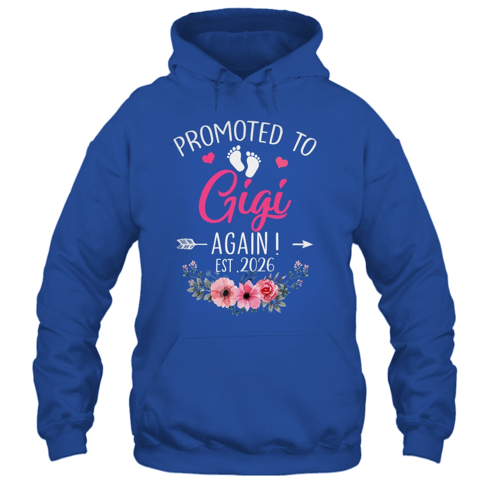 Promoted To Gigi Again Est 2026 Mothers Day Shirt & Tank Top | teecentury