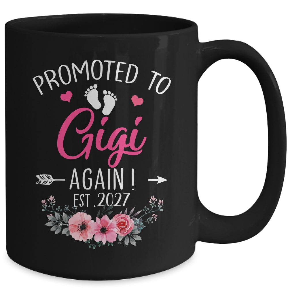 Promoted To Gigi Again Est 2027 Mothers Day Mug | teecentury