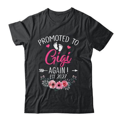 Promoted To Gigi Again Est 2027 Mothers Day Shirt & Tank Top | teecentury