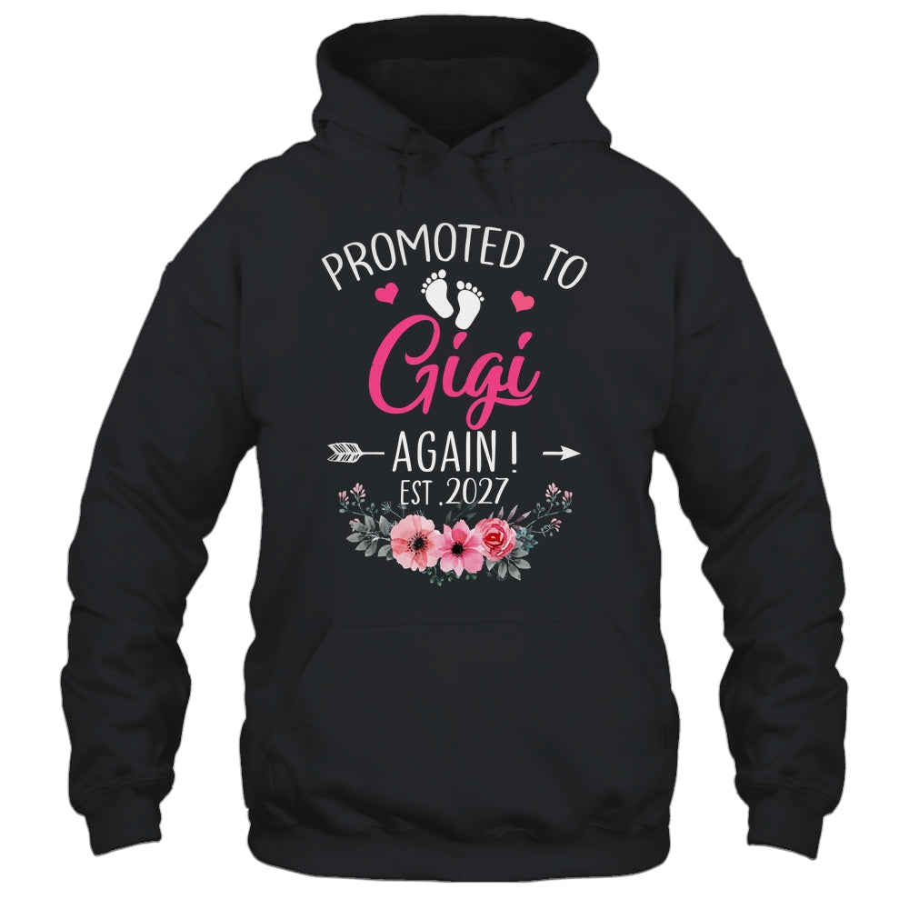 Promoted To Gigi Again Est 2027 Mothers Day Shirt & Tank Top | teecentury