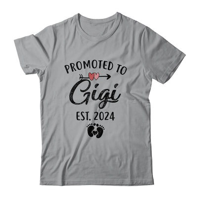 Promoted To Gigi Est 2024 First Time Mothers Day Shirt & Tank Top | teecentury