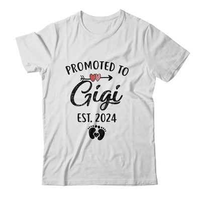 Promoted To Gigi Est 2024 First Time Mothers Day Shirt & Tank Top | teecentury