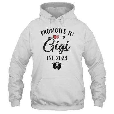 Promoted To Gigi Est 2024 First Time Mothers Day Shirt & Tank Top | teecentury