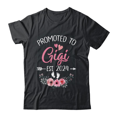 Promoted To Gigi Est 2024 Mothers Day First Time Shirt & Tank Top | teecentury