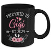 Promoted To Gigi Est 2024 Mothers Day First Time Mug | teecentury