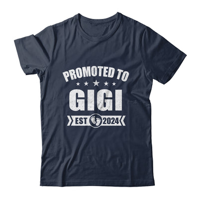 Promoted To Gigi Est 2024 Mothers Day First Time New Gigi Shirt & Tank Top | teecentury