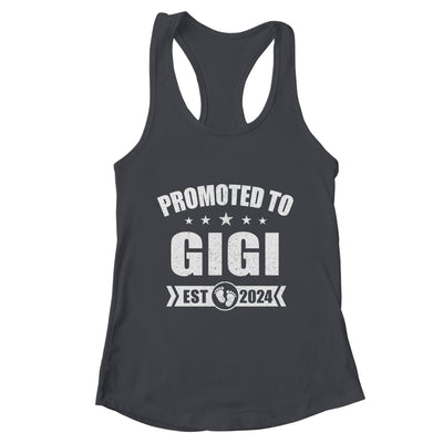 Promoted To Gigi Est 2024 Mothers Day First Time New Gigi Shirt & Tank Top | teecentury
