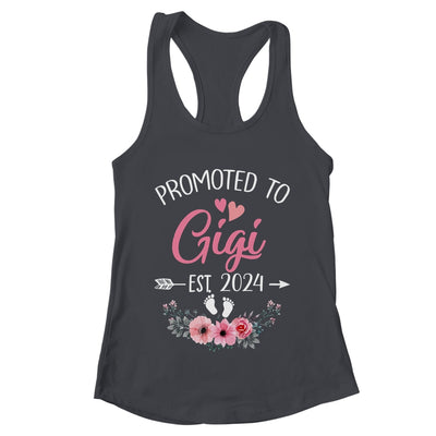 Promoted To Gigi Est 2024 Mothers Day First Time Shirt & Tank Top | teecentury