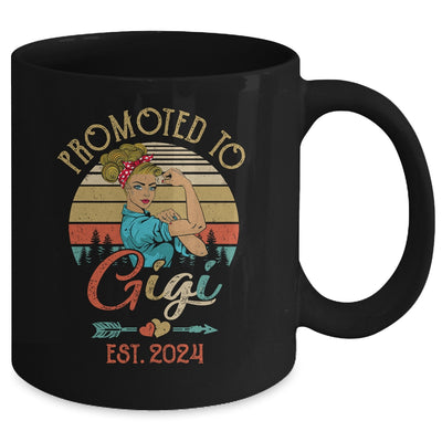 Promoted To Gigi Est 2024 Retro First Time Gigi Mug | teecentury