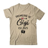 Promoted To Gigi Est 2025 First Time Mothers Day Shirt & Tank Top | teecentury