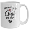 Promoted To Gigi Est 2025 First Time Mothers Day Mug | teecentury