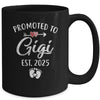 Promoted To Gigi Est 2025 Funny First Time Mothers Day Mug | teecentury