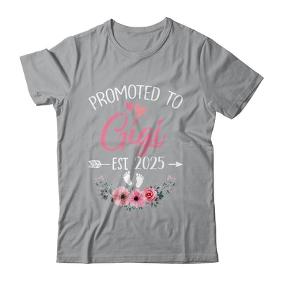 Promoted To Gigi Est 2025 Mothers Day First Time Shirt & Tank Top | teecentury