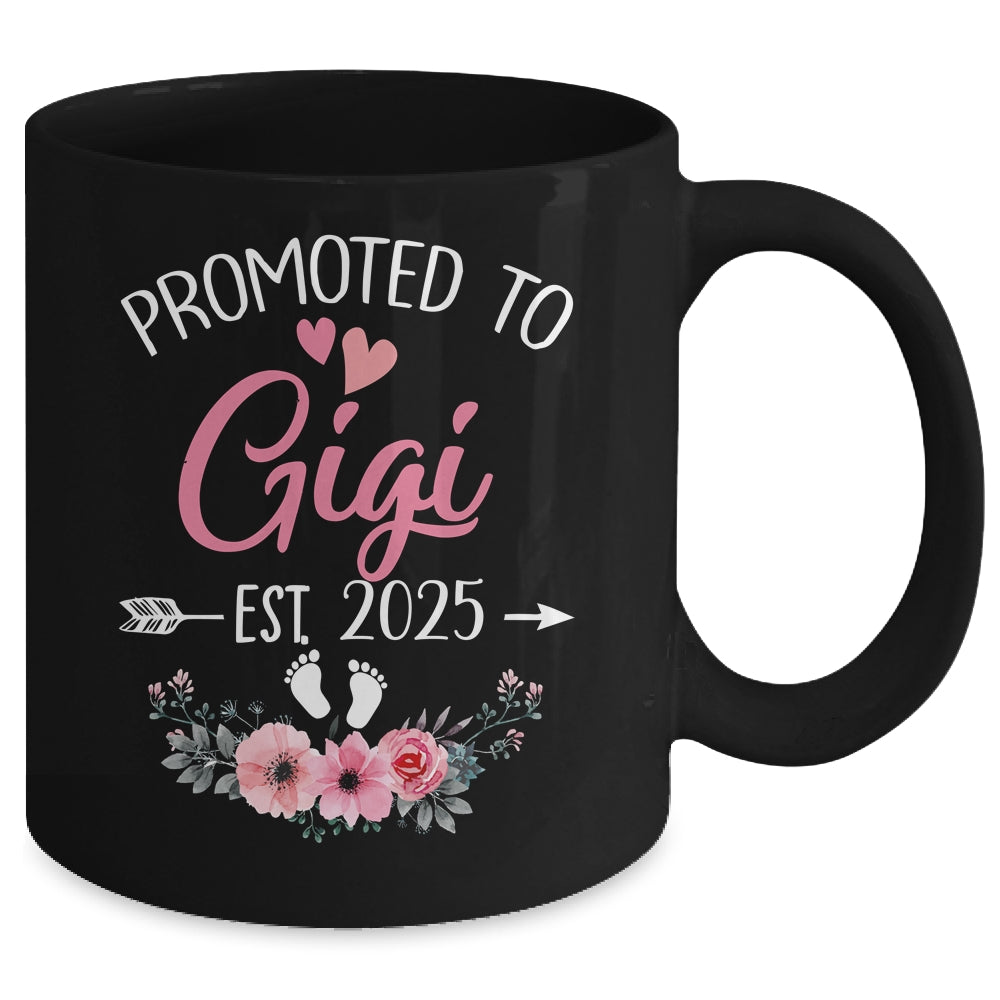 Promoted To Gigi Est 2025 Mothers Day First Time Mug | teecentury