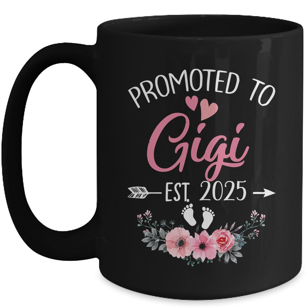 Promoted To Gigi Est 2025 Mothers Day First Time Mug | teecentury