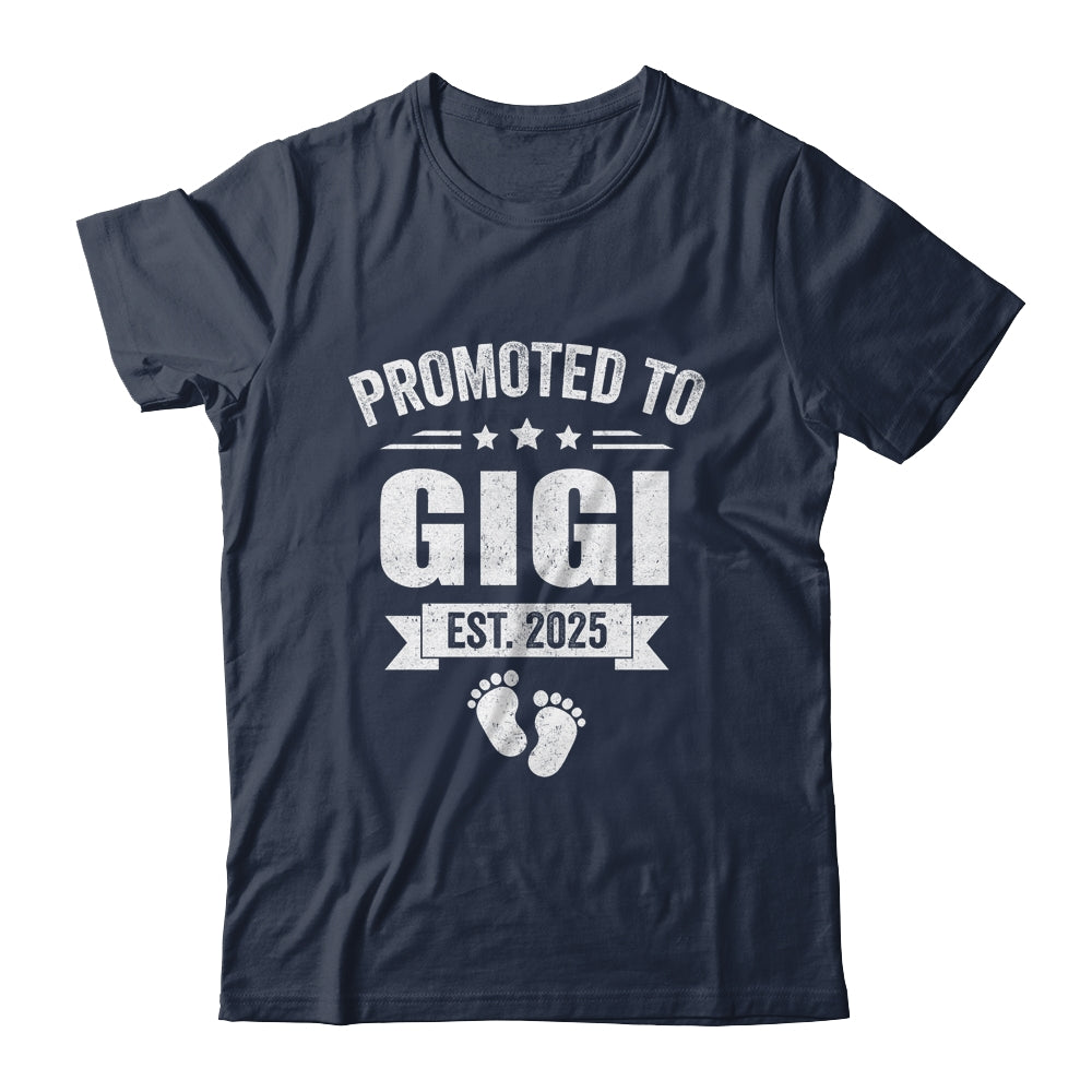 Promoted To Gigi Est 2025 Mothers Day First Time New Gigi Shirt & Tank Top | teecentury