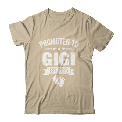 Promoted To Gigi Est 2025 Mothers Day First Time New Gigi Shirt & Tank Top | teecentury