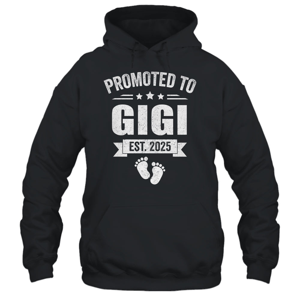 Promoted To Gigi Est 2025 Mothers Day First Time New Gigi Shirt & Tank Top | teecentury