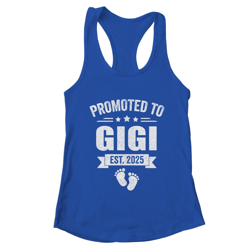 Promoted To Gigi Est 2025 Mothers Day First Time New Gigi Shirt & Tank Top | teecentury