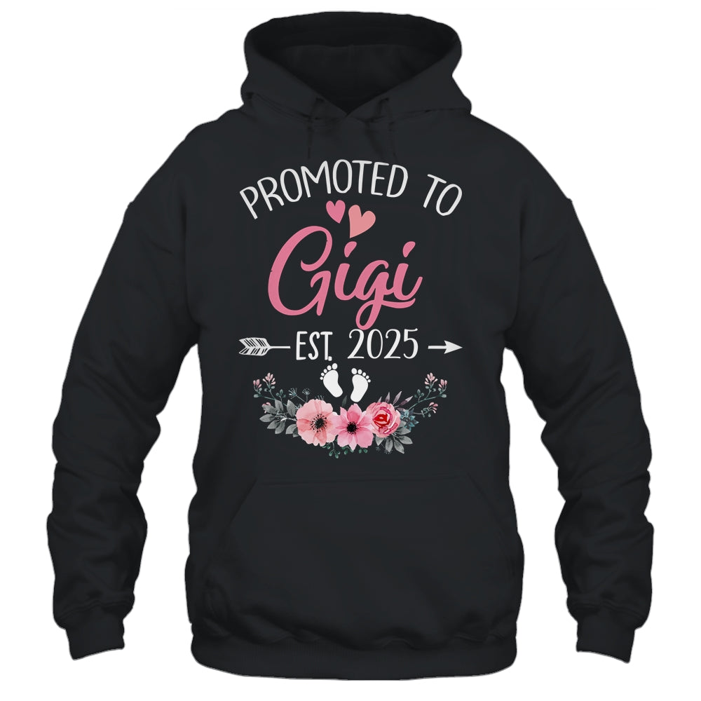 Promoted To Gigi Est 2025 Mothers Day First Time Shirt & Tank Top | teecentury