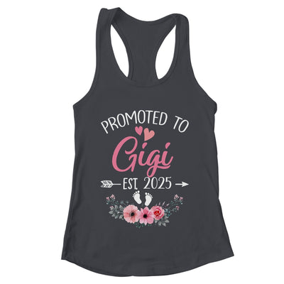 Promoted To Gigi Est 2025 Mothers Day First Time Shirt & Tank Top | teecentury