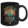 Promoted To Gigi Est 2025 Retro First Time Gigi Mug | teecentury