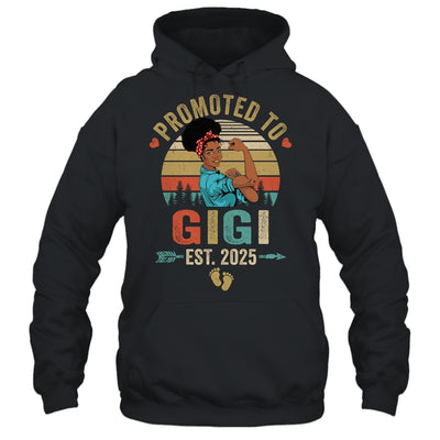 Promoted To Gigi Est 2025 Vintage First Time Gigi Shirt & Tank Top | teecentury
