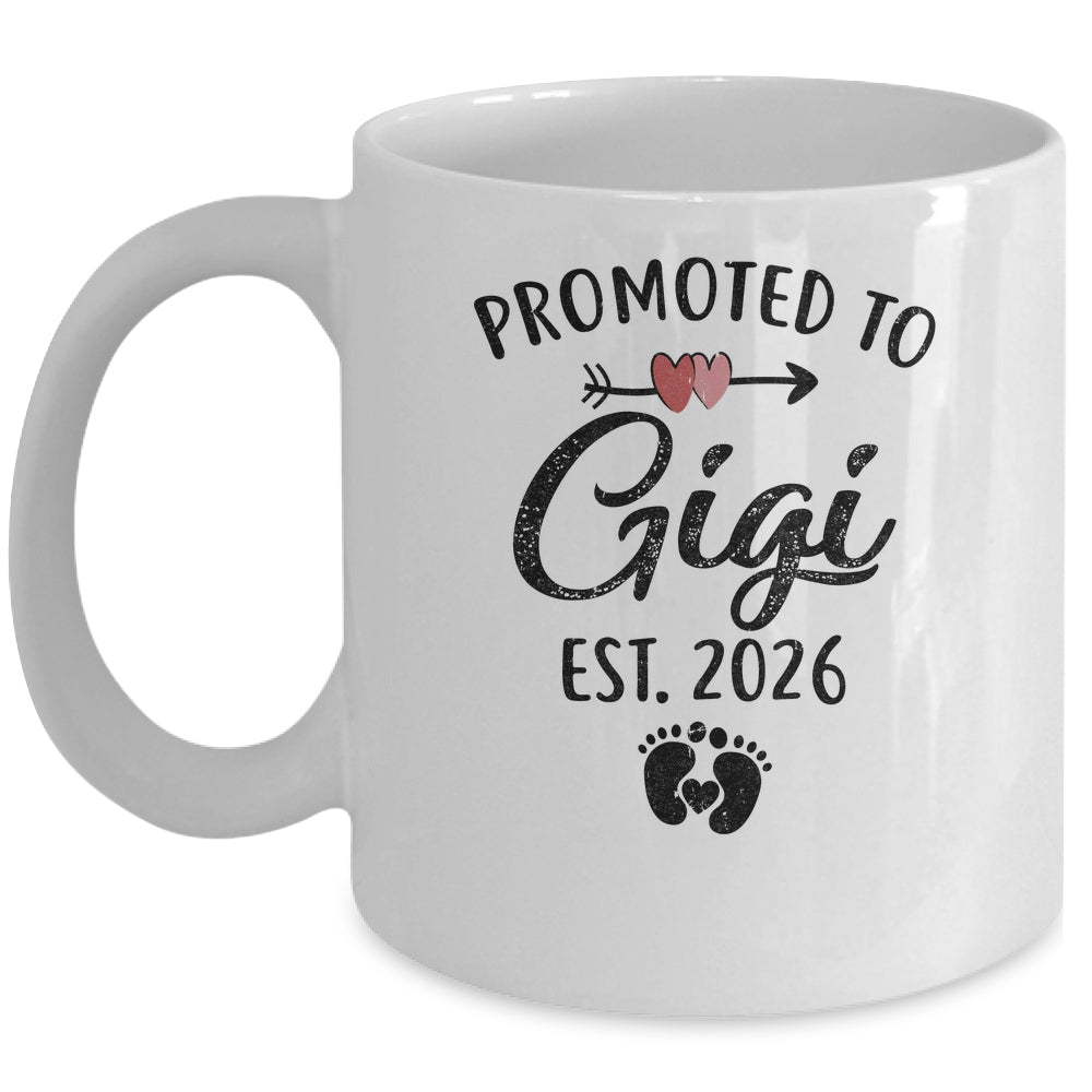 Promoted To Gigi Est 2026 First Time Mothers Day Mug | teecentury
