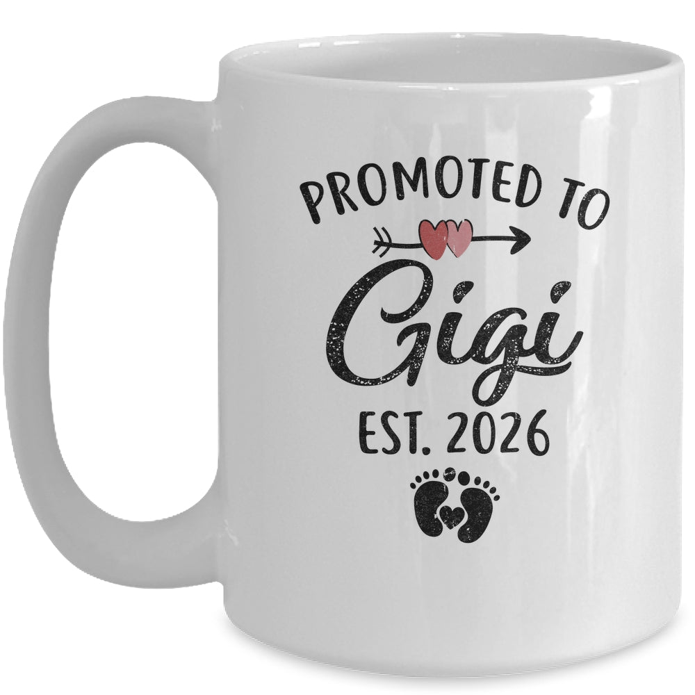 Promoted To Gigi Est 2026 First Time Mothers Day Mug | teecentury