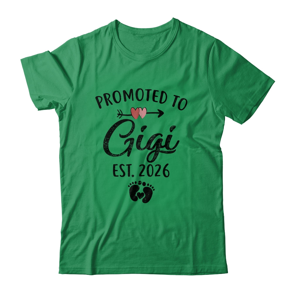 Promoted To Gigi Est 2026 First Time Mothers Day Shirt & Hoodie | teecentury