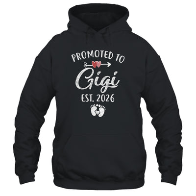 Promoted To Gigi Est 2026 Funny First Time Mothers Day Shirt & Hoodie | teecentury