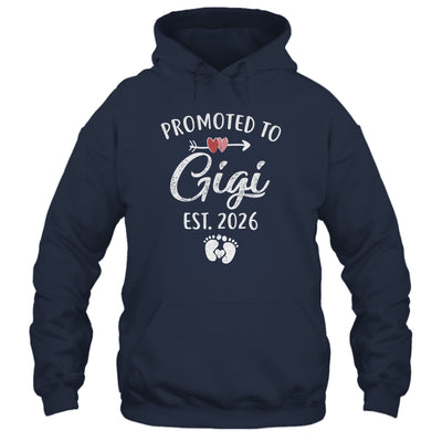 Promoted To Gigi Est 2026 Funny First Time Mothers Day Shirt & Hoodie | teecentury