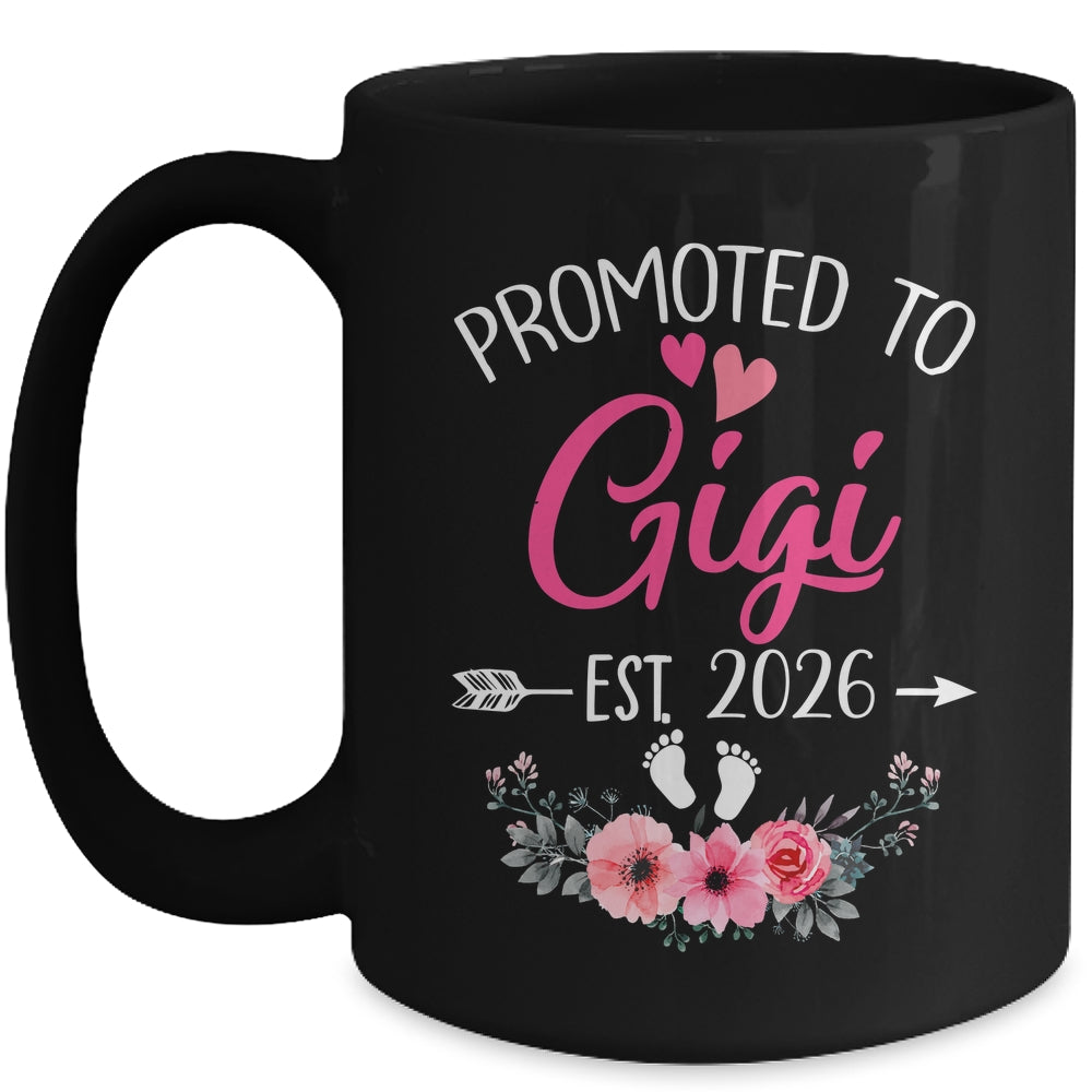 Promoted To Gigi Est 2026 Mothers Day First Time Mug | teecentury