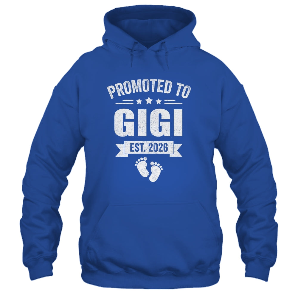 Promoted To Gigi Est 2026 Mothers Day First Time New Gigi Shirt & Hoodie | teecentury