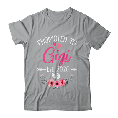 Promoted To Gigi Est 2026 Mothers Day First Time Shirt & Tank Top | teecentury