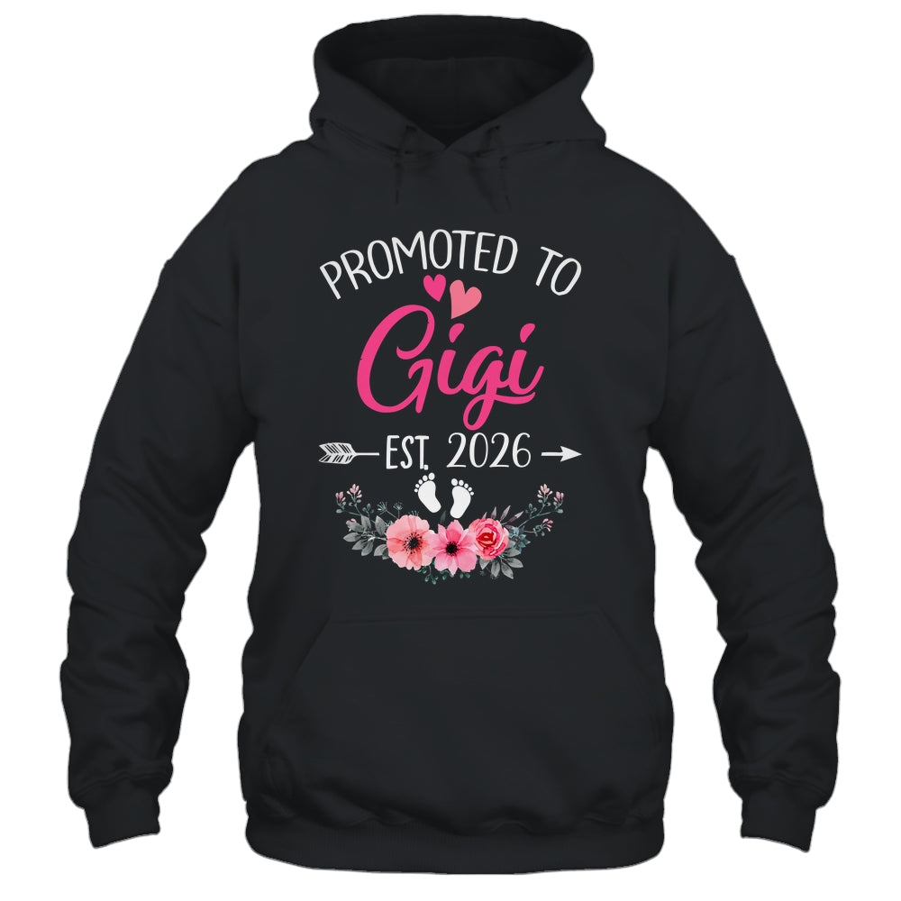 Promoted To Gigi Est 2026 Mothers Day First Time Shirt & Tank Top | teecentury