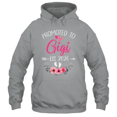 Promoted To Gigi Est 2026 Mothers Day First Time Shirt & Tank Top | teecentury
