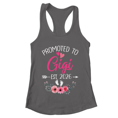 Promoted To Gigi Est 2026 Mothers Day First Time Shirt & Tank Top | teecentury