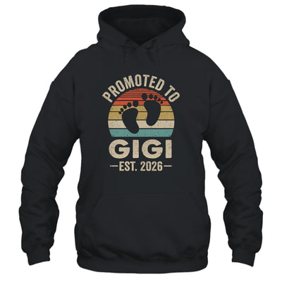 Promoted To Gigi Est 2026 Mothers Day Vintage Shirt & Hoodie | teecentury
