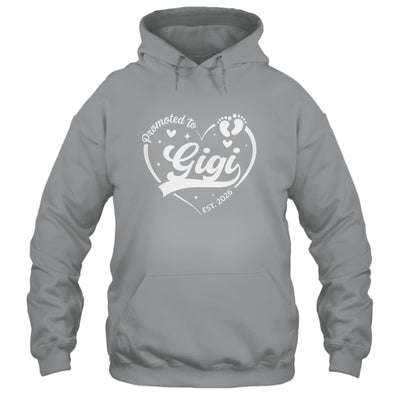 Promoted To Gigi Est 2026 Soon To Be New Grandmom Heart Shirt & Tank Top | teecentury