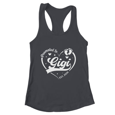 Promoted To Gigi Est 2026 Soon To Be New Grandmom Heart Shirt & Tank Top | teecentury
