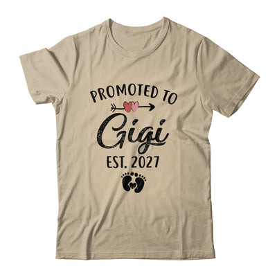 Promoted To Gigi Est 2027 First Time Mothers Day Shirt & Hoodie | teecentury