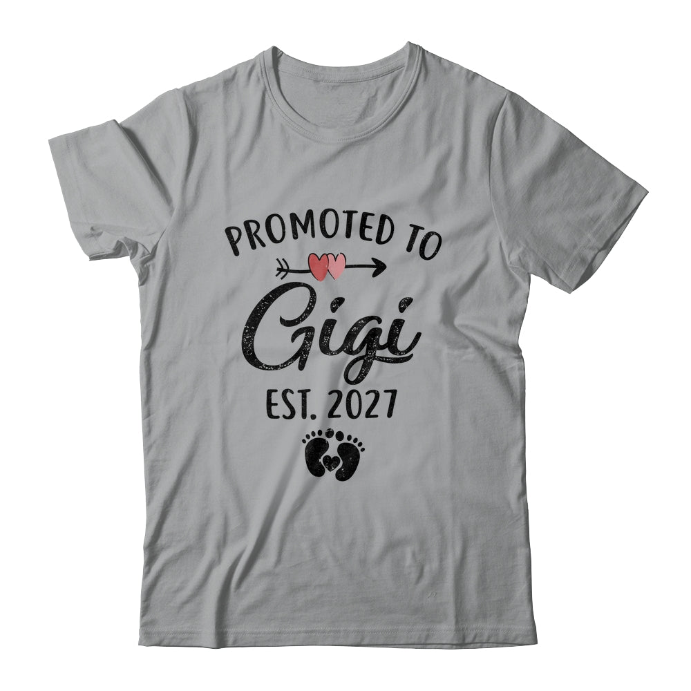 Promoted To Gigi Est 2027 First Time Mothers Day Shirt & Hoodie | teecentury