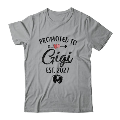 Promoted To Gigi Est 2027 First Time Mothers Day Shirt & Hoodie | teecentury