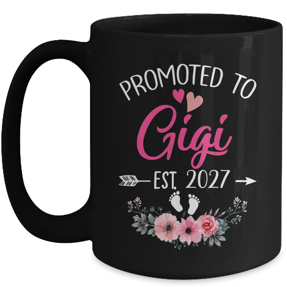 Promoted To Gigi Est 2027 Mothers Day First Time Mug | teecentury