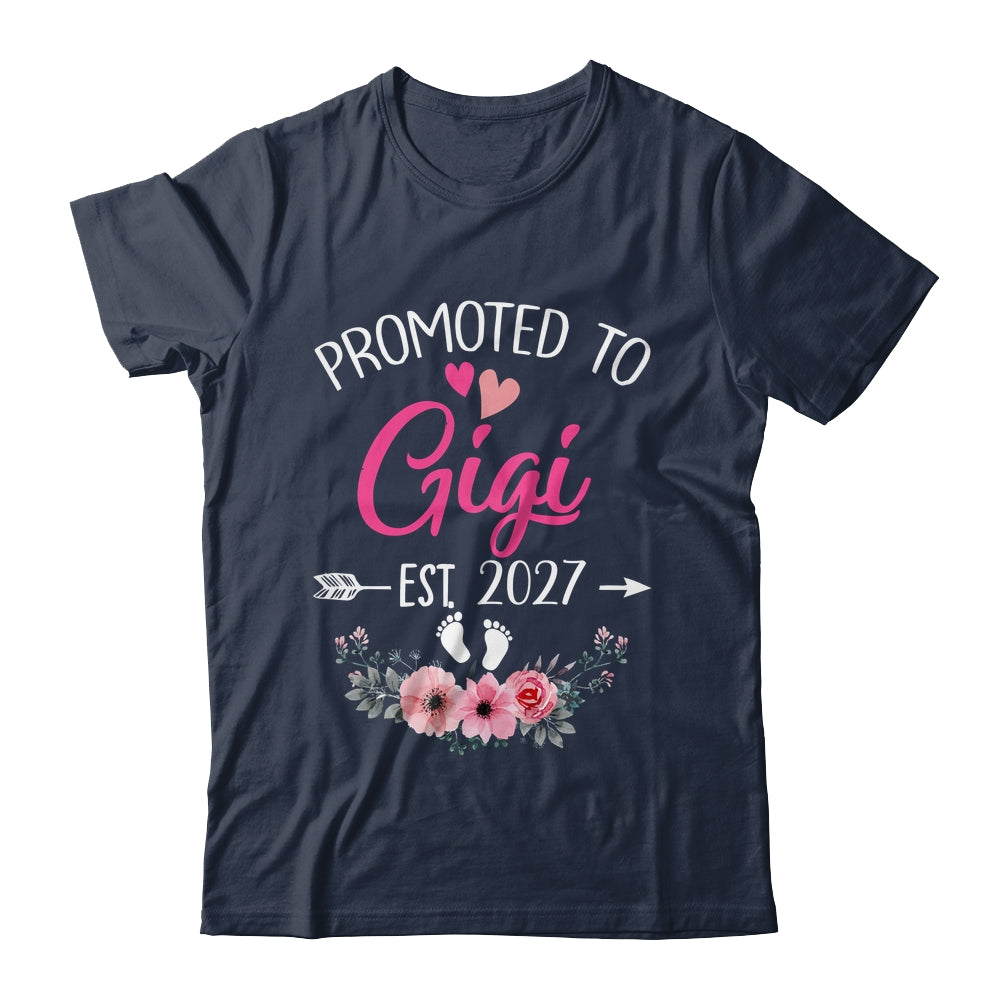 Promoted To Gigi Est 2027 Mothers Day First Time Shirt & Tank Top | teecentury