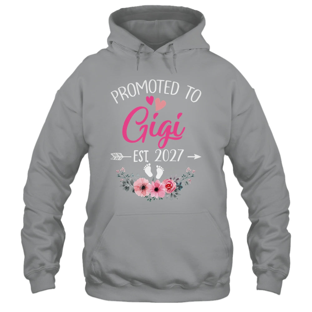 Promoted To Gigi Est 2027 Mothers Day First Time Shirt & Tank Top | teecentury